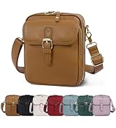 Vintage Messenger Bag,Womens Large Capacity Crossbody Leather Bags,Mini Shoulder Sling Pouch with...