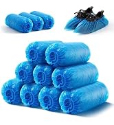 HUADYMEET Shoe Covers Disposable Non Slip For Indoors-100Pack(50 Pairs)-Waterproof Shoes Protecto...