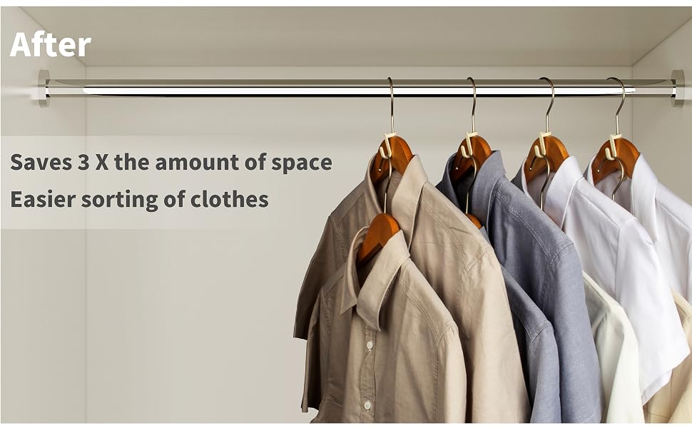 Space saving clothes rack connectors