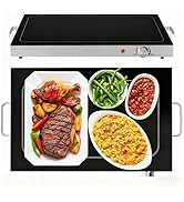 OLIXIS Warming Trays for Buffets Party, Electric Warming Tray with Adjustable Temperature Control...