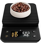 Greater Goods Coffee Scale with Timer – 0.1g Precision Digital Coffee &amp; Espresso Scale for Pour-O...