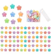 ANBALA Small Hair Clips Colorful Flower Hair Clips Mini Hair Clips Plastic Mini Hair Claw Clips B...