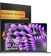 3 Pack Anti Glare Screen Protector for New Apple 2024-2023 MacBook Air 15 inch (Model: A3114 A294...