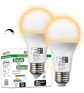Qualilux Dimmable Dusk to Dawn Light Bulbs Outdoor, Automatic Light Sensing Bulb, 1000LM, 75W Equ...