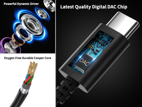 wired usb c earphones