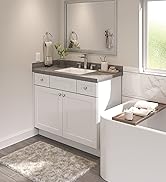 Furinno Shaker 2-Drawer Bath Vanity Cabinet Without Top, Ready to Assemble, 21 D x 42 W x 34.5 H,...