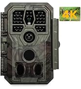GardePro A50 Trail Camera, 4K 64MP, New-Gen Image Technology, Ultra-Low Light Sensitivity Sensor,...
