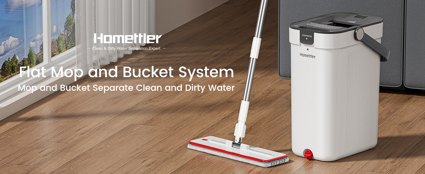 flat mop and bucket system