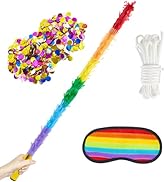 PCFING 30 Inch Piñata Stick Kit Rainbow Very Sturdy Will Not Break, Suitable for Kids Adults Can ...