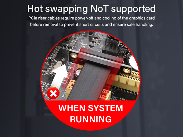 PCIe 4.0 1X Riser Cable