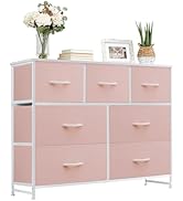 Accver Dresser with 7 Drawers for Bedroom, Fabric Clothes Cabinet for Closet, Anti-Tip Storage Dr...