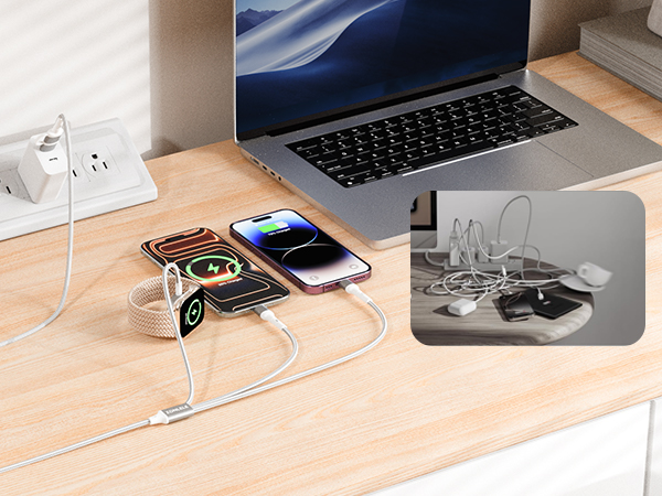 Travel Essentials multi charging cable for apple watch charger