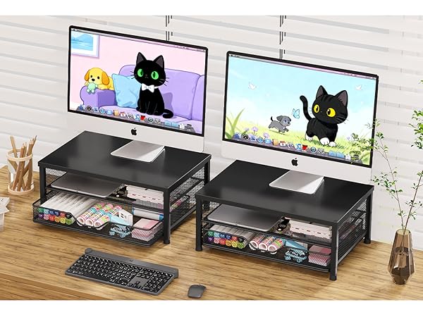 desk organizer monitor stand