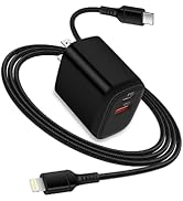 Apple Charger USB C for iPhone 14 13 12 Pro Max Mini/SE/11 Pro Max/XS/XR/X/8/7 Plus/6/6s, USB C W...