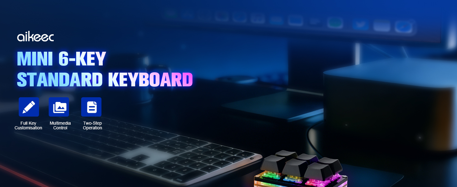 6 KEY MINI KEYBOARD GAMING KEYPAD MECHANICAL OSU KEY PAD CHERRY AXIS