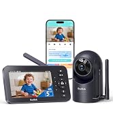 Envilink Video Baby Monitor with Camera and Audio - 5" IPS Screen, 720P Night Vision, Pan Tilt 4X...