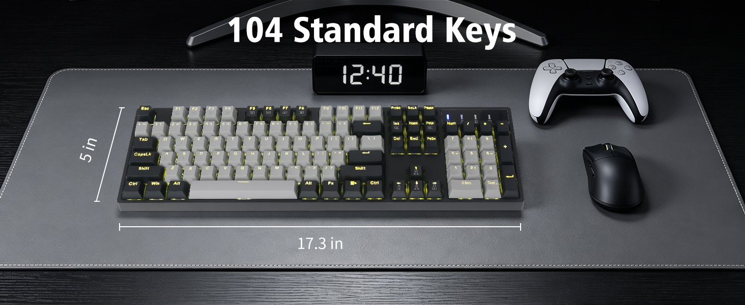 104 keys