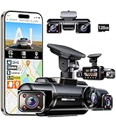 Neideso 5 Channel 360° Dash Cam Front and Rear, 2.7K + 4*1080P, STARVIS 2 Sensor, AI Driver Fatig...