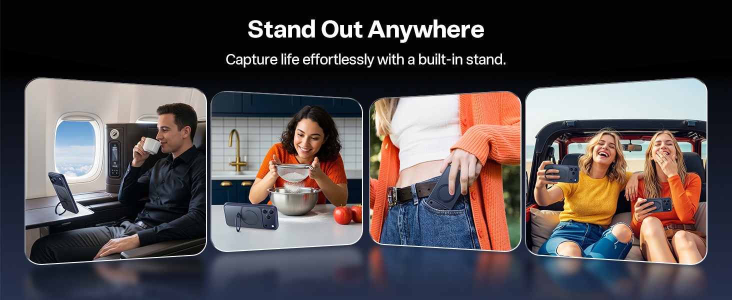 iPhone 17 Pro case with kickstand
