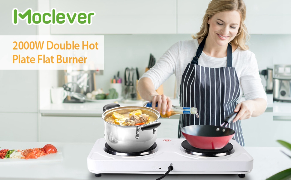 Double Hot Plate for Cooking
