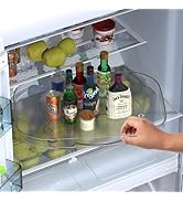 360° Rotating Lazy Susan for Fridge Anti-Silp Lazy Susan for Refrigerator 15.7''x11.8'' Fridge Tu...