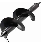 TCBWFY 4"x12"Auger Drill Bit for Planting Digging Holes,Garden Plant Flower Bulb Auger Spiral Hol...