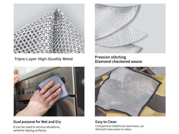 wire dishwashing rag