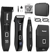 Beatslm Beard Trimmer+Groin &amp; Body Hair Trimmer+foil Shaver+Nose &amp; Ear Hair Trimmer 4 IN1 Men's G...