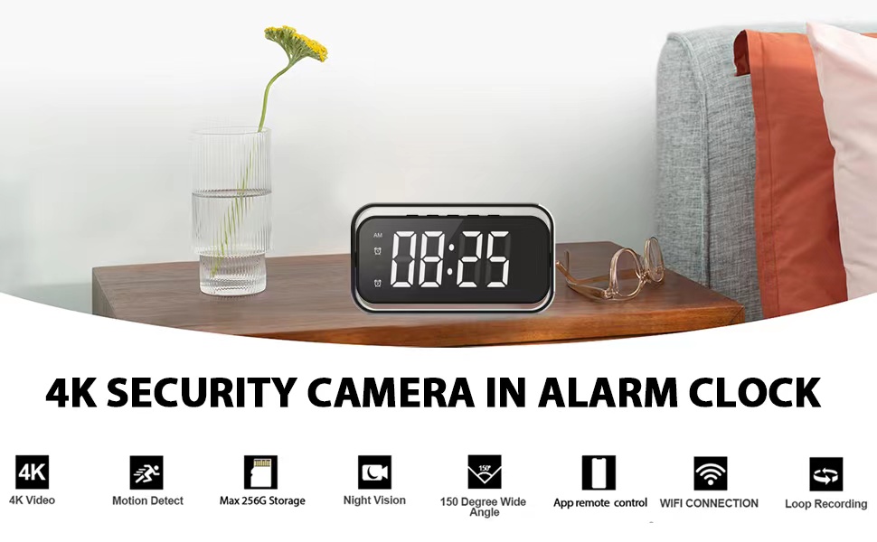 clock hidden camera