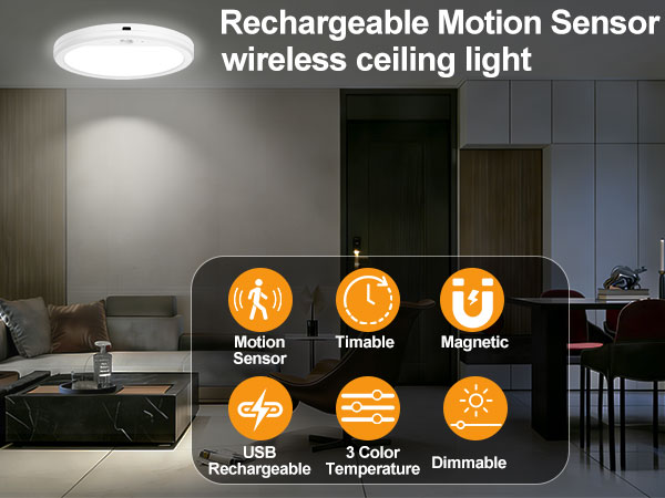 rechargeable ceiling light