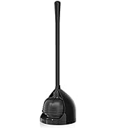 uptronic Toilet Plunger with Holder, Unique Plunger with All-Angle Design, Plungers for Bathroom ...