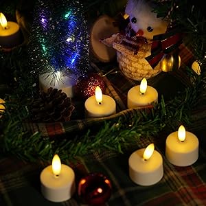 flickering flameless candles