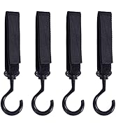 Wisdompro Car Seat Headrest Hook, 4 Pack Multi-Purpose Hanger for Handbag, Purse, Coat, Clothes &amp;...