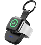 Portable Watch Charger for Apple Watch, Compact Keychain Style Magnetic Fast Charging iWatch Char...