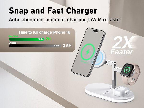 4 in 1 charging station for apple devices
