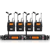XTUGA RW2080 Wireless in Ear Monitor System,4 Bodypacks UHF IEM(902-928mhz) | Wireless IEM System...