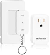 Remote Control Outlet, WILAWELS Remote Switch Outlet with Magnetic Base, Wireless On Off Outlet S...