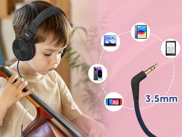kids headphones with cord