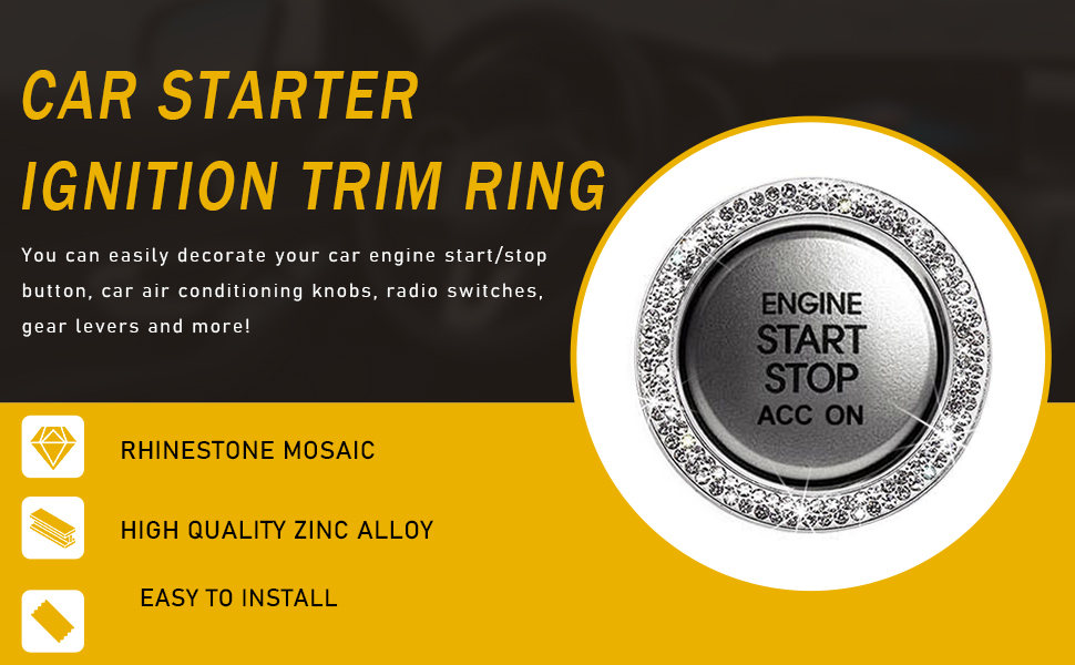 Car Starter Ignition Trim Ring