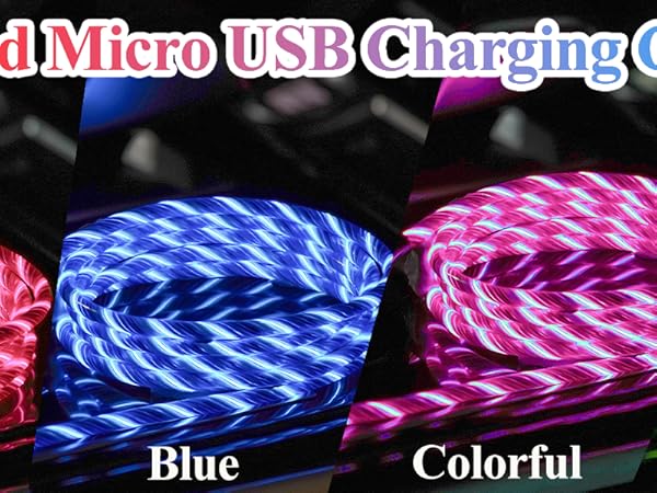 micro usb light up charging cable