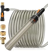 hygger Upgrade Aquarium Water Changer Kit, Semi-Automatic Fish Tank Gravel Cleaner, with 49 FT Wa...