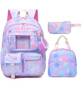 Alrisg Sweet Girls Backpack - Stylish Splash-resistant School Bag with Multiple Pockets &amp; Trendy ...