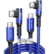 JSAUX USB C to USB C Cable 100W 2-Pack 6.6ft, USBC to USBC Fast Charging Cable, 5A Type Charging ...