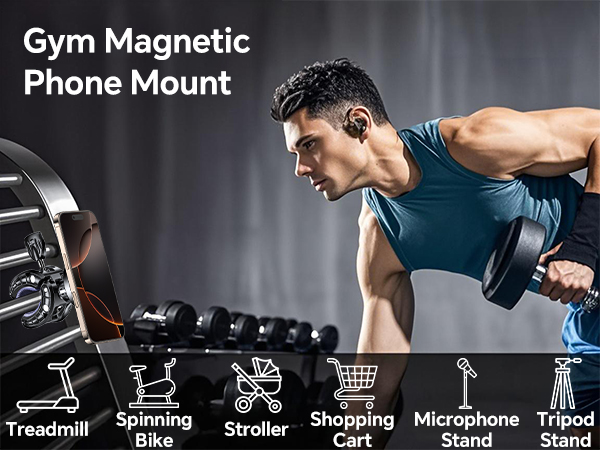 Gym Magnetic Phone Holder