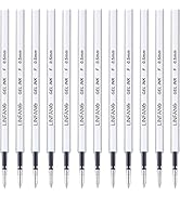 Black Gel Pens Refills, 12 Pack Retractable Gel Ink Pen Refills Bulk, Fine Point 0.5mm Tip Smooth...