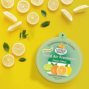 citrus magic, air freshener, solid air freshener, natural air freshener