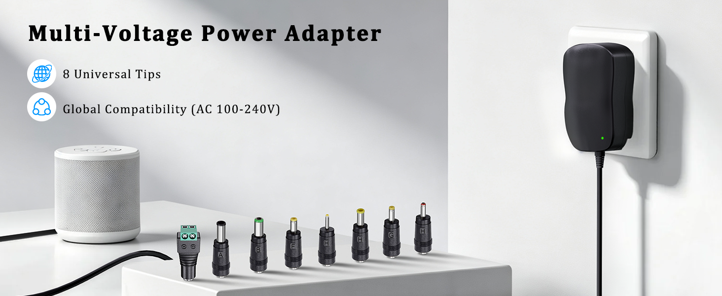 multi-voltage power adapter meets your different power demand