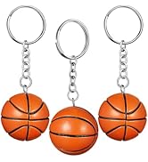 Toddmomy 3 Pieces Basketball Keychains Basketball Charm Keychain for Party Favors, Party Bag Fill...