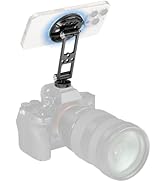 SMALLRIG Magnetic Metal Phone Mount with Cold Shoe Mount, Adjustable Rotatable Phone Tripod Holde...