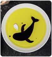 PELEG DESIGN Dip Sea Whale Dipping Dish Balsamic and Olive Oil Soy Sauce Plate Round Dipping Sauc...